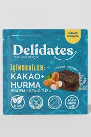 Delidates Hurmalı Bitter Deniz Tuzlu Çikolata